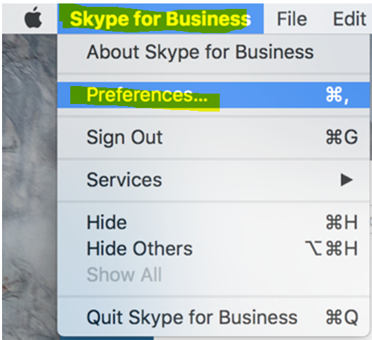 clear chats in skype for business mac os x